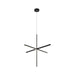 Matteo Lighting - C38936MB - Three Light Pendant - Crosley - Matte Black