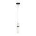 Matteo Lighting - C39911MB - One Light Pendant - Marmor - Matte Black + White Marble