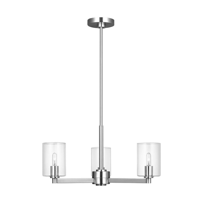 Visual Comfort Studio - 3164203C-05 - Three Light Chandelier - Fullton - Chrome
