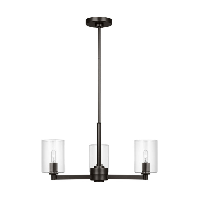 Visual Comfort Studio - 3164203C-112 - Three Light Chandelier - Fullton - Midnight Black