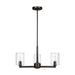 Visual Comfort Studio - 3164203C-112 - Three Light Chandelier - Fullton - Midnight Black