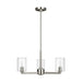 Visual Comfort Studio - 3164203C-962 - Three Light Chandelier - Fullton - Brushed Nickel