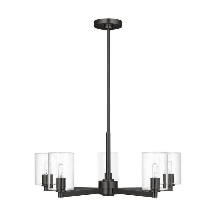 Visual Comfort Studio - 3164205C-112 - Five Light Chandelier - Fullton - Midnight Black