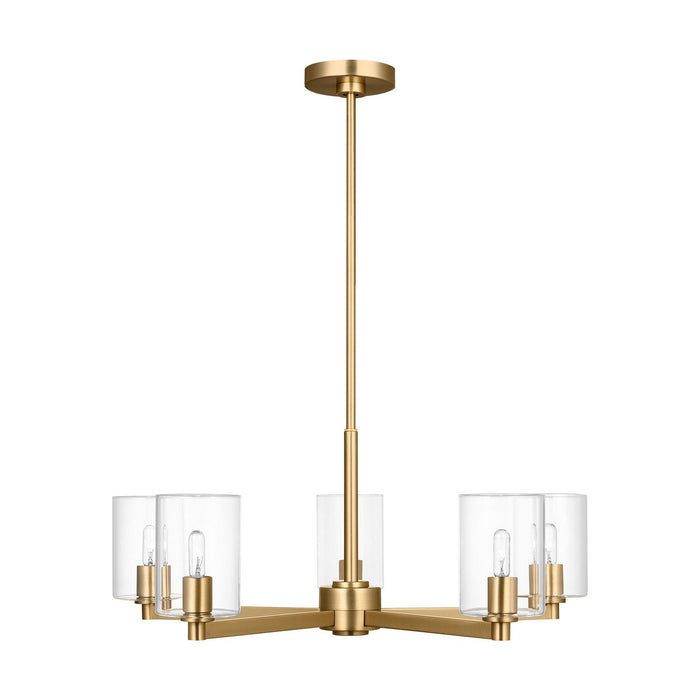 Visual Comfort Studio - 3164205C-848 - Five Light Chandelier - Fullton - Satin Brass