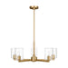Visual Comfort Studio - 3164205C-848 - Five Light Chandelier - Fullton - Satin Brass