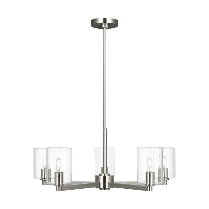 Visual Comfort Studio - 3164205C-962 - Five Light Chandelier - Fullton - Brushed Nickel