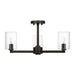 Visual Comfort Studio - 7764203C-112 - Three Light Semi-Flush Mount - Fullton - Midnight Black