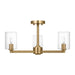 Visual Comfort Studio - 7764203C-848 - Three Light Semi-Flush Mount - Fullton - Satin Brass