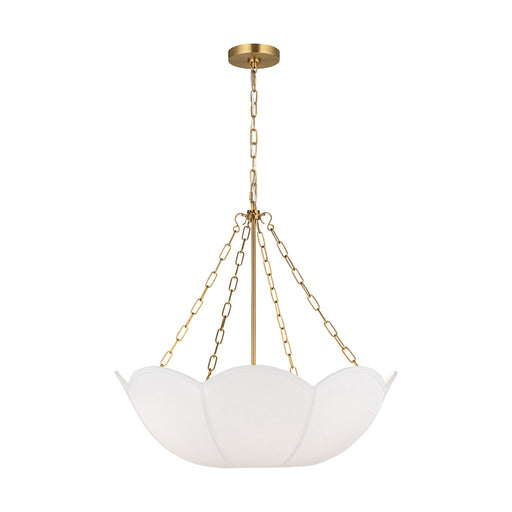 Stassi Three Light Chandelier Burnished Brass