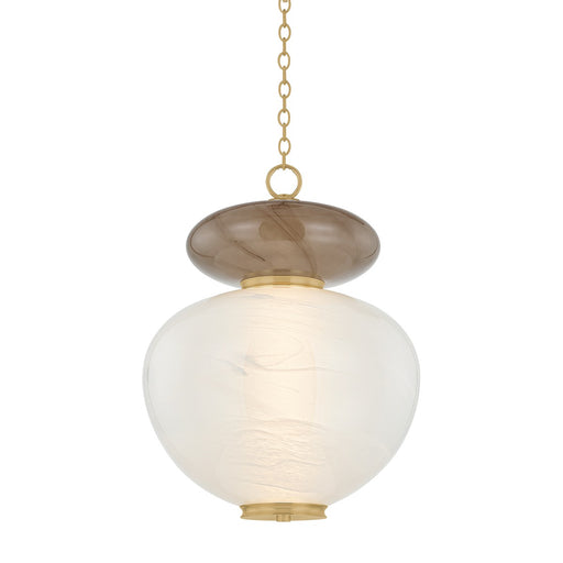 Syros LED Pendant Vintage Brass