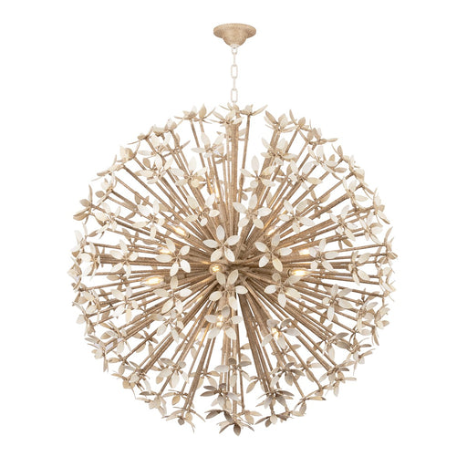 Corfu 16 Light Chandelier Ivory Coco