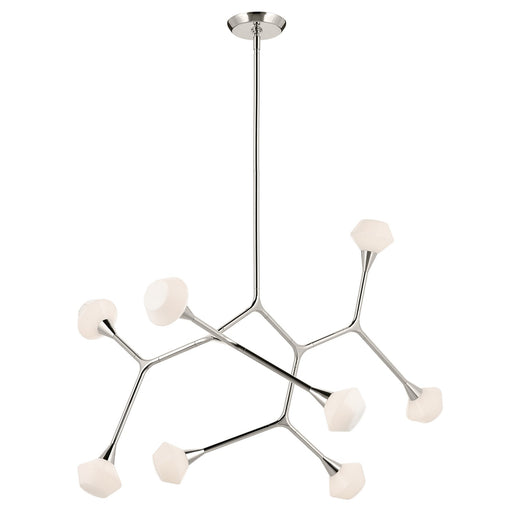 Cassius LED Chandelier Polished Nickel