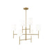 Visual Comfort Studio - BC1006BBS - Six Light Chandelier - Key - Burnished Brass