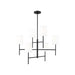 Visual Comfort Studio - BC1006MBK - Six Light Chandelier - Key - Midnight Black