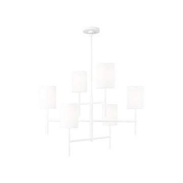 Visual Comfort Studio - BC1006MWT - Six Light Chandelier - Key - Matte White