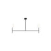Visual Comfort Studio - BC1012MBK - Two Light Linear Chandelier - Key - Midnight Black