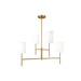 Visual Comfort Studio - BC1024BBS - Four Light Chandelier - Key - Burnished Brass
