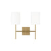 Visual Comfort Studio - BW1012BBS - Two Light Wall Sconce - Key - Burnished Brass