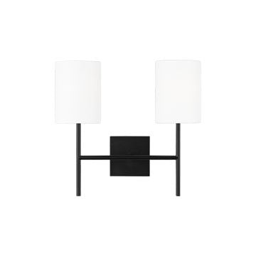 Key Two Light Wall Sconce Midnight Black