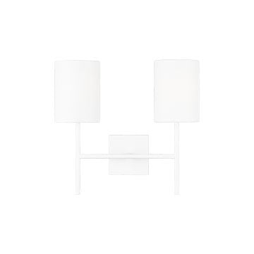 Key Two Light Wall Sconce Matte White