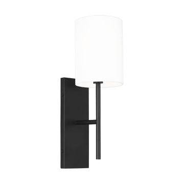 Key One Light Wall Sconce Midnight Black