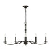 Visual Comfort Studio - CC1755AI - Five Light Chandelier - Wellen - Aged Iron