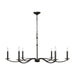 Visual Comfort Studio - CC1766AI - Six Light Chandelier - Wellen - Aged Iron