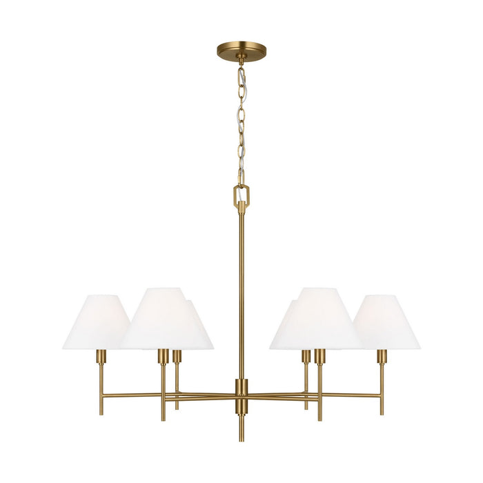 Visual Comfort Studio - CC1776BBS - Six Light Chandelier - Ridgewood - Burnished Brass