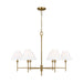 Visual Comfort Studio - CC1776BBS - Six Light Chandelier - Ridgewood - Burnished Brass