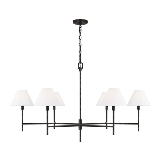 Ridgewood Six Light Chandelier Aged Iron