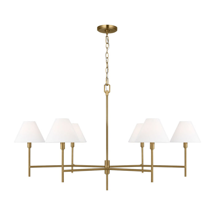 Visual Comfort Studio - CC1786BBS - Six Light Chandelier - Ridgewood - Burnished Brass
