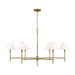 Visual Comfort Studio - CC1786BBS - Six Light Chandelier - Ridgewood - Burnished Brass