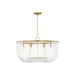 Visual Comfort Studio - CP1456BBS - Six Light Pendant - Pierce - Burnished Brass