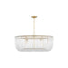 Visual Comfort Studio - CP1466BBS - Six Light Pendant - Pierce - Burnished Brass