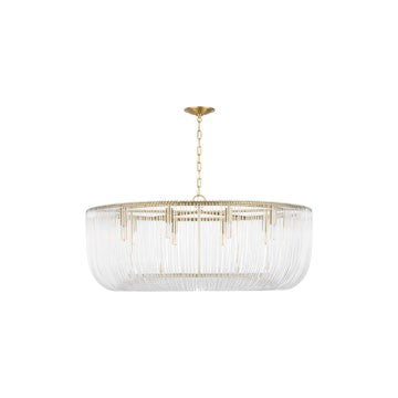 Pierce Ten Light Pendant Burnished Brass