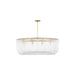 Visual Comfort Studio - CP14710BBS - Ten Light Pendant - Pierce - Burnished Brass