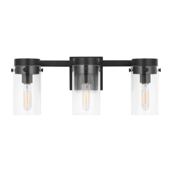 Visual Comfort Studio - CW1003AI - Three Light Vanity - Garrett - Aged Iron