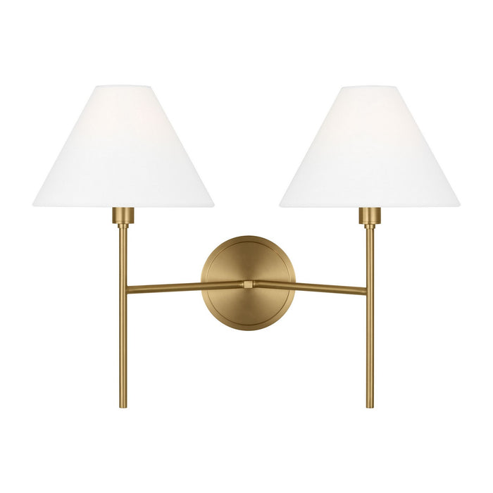 Visual Comfort Studio - CW1382BBS - Two Light Wall Sconce - Ridgewood - Burnished Brass