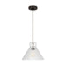 Visual Comfort Studio - DJP1221MBK - One Light Pendant - Liouet - Midnight Black