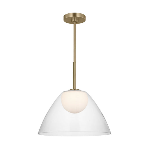 Suma One Light Pendant Satin Brass