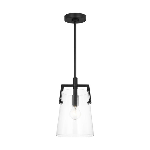 Crofton One Light Pendant Midnight Black