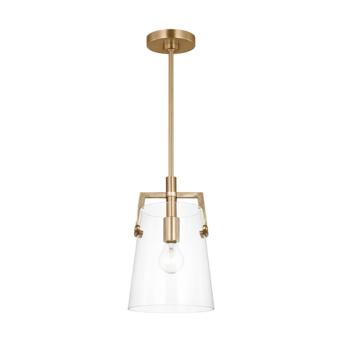 Visual Comfort Studio - DJP1261SB - One Light Pendant - Crofton - Satin Brass