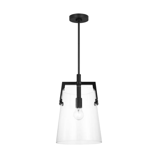 Crofton One Light Pendant Midnight Black