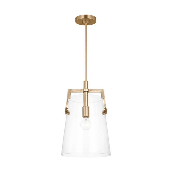 Visual Comfort Studio - DJP1271SB - One Light Pendant - Crofton - Satin Brass