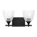 Visual Comfort Studio - DJV1022MBKCKG - Two Light Vanity - Toffino - Midnight Black