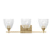 Visual Comfort Studio - DJV1023SBCKG - Three Light Vanity - Toffino - Satin Brass