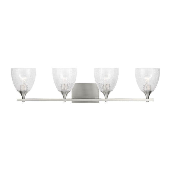 Visual Comfort Studio - DJV1024BSCKG - Four Light Vanity - Toffino - Brushed Nickel