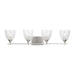 Visual Comfort Studio - DJV1024BSCKG - Four Light Vanity - Toffino - Brushed Nickel