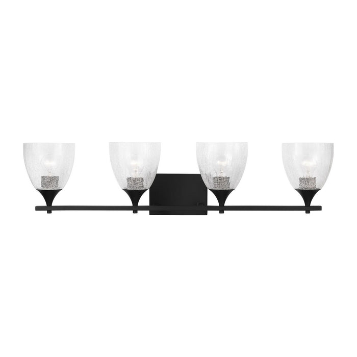 Visual Comfort Studio - DJV1024MBKCKG - Four Light Vanity - Toffino - Midnight Black