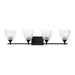 Visual Comfort Studio - DJV1024MBKCKG - Four Light Vanity - Toffino - Midnight Black